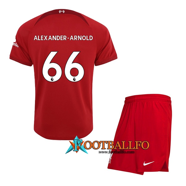 Camisetas De Futbol Liverpool (ALEXANDER-ARNOLD #66) Ninos Primera 2022/23