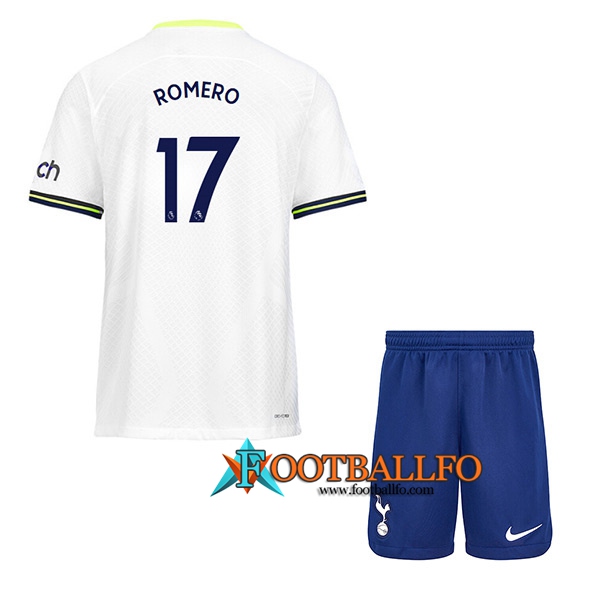 Camisetas De Futbol Tottenham Hotspur (ROMERO #17) Ninos Primera 2022/23