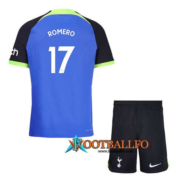 Camisetas De Futbol Tottenham Hotspur (ROMERO #17) Ninos Segunda 2022/23