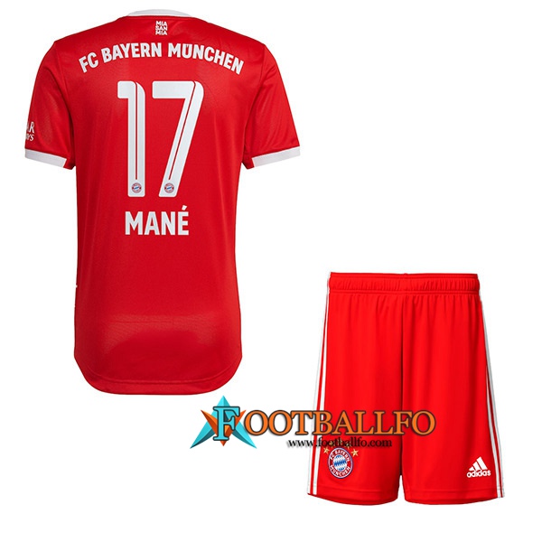 Camisetas De Futbol Bayern Munich (MANÉ #17) Ninos Primera 2022/23