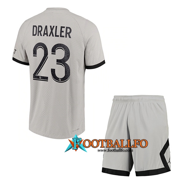 Camisetas De Futbol PSG (DRAXLER #23) Ninos Segunda 2022/23
