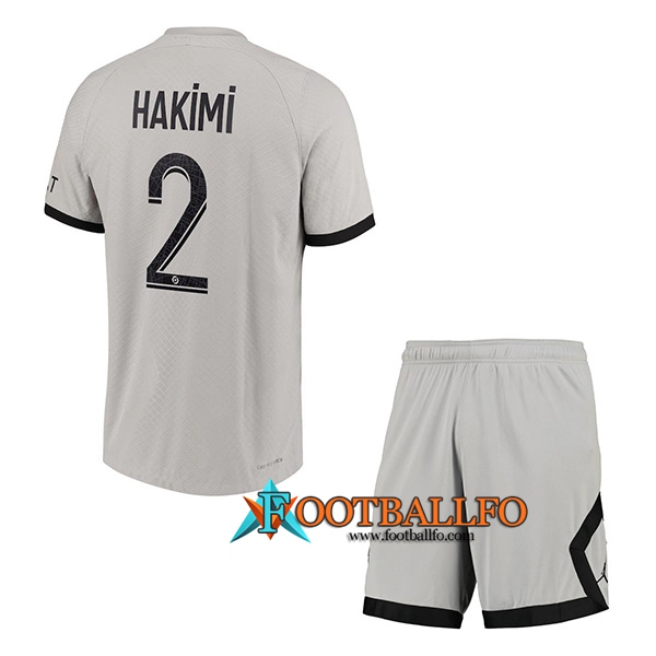Camisetas De Futbol PSG (HAKIMI #2) Ninos Segunda 2022/23