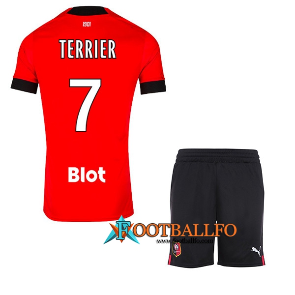 Camisetas De Futbol Stade Rennais (TERRIEER #7) Ninos Primera 2022/23