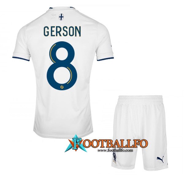 Camisetas De Futbol Marsella (GERSON #8) Ninos Primera 2022/23