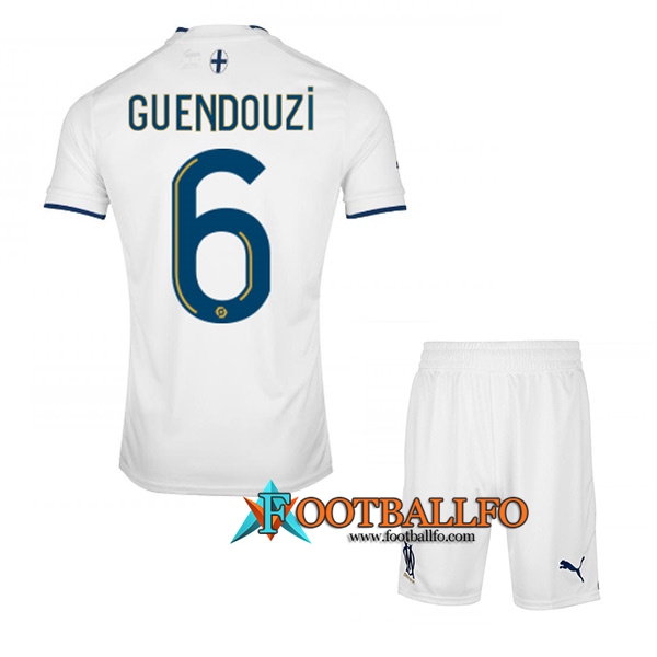 Camisetas De Futbol Marsella (GUENDOUZI #6) Ninos Primera 2022/23