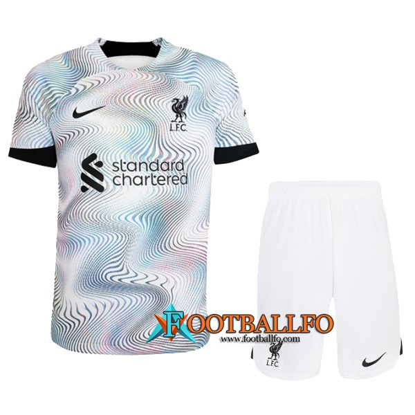 Nueva Camisetas De Futbol FC Liverpool Ninos Segunda 2022/2023
