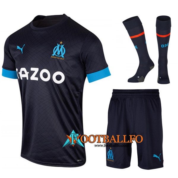 Camisetas De Futbol Marsella Segunda (Cortos + Calcetines) 2022/2023