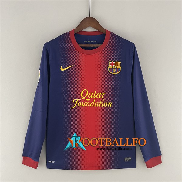 Camisetas De Futbol FC Barcelona Retro Primera Manga Largas 2012/2013