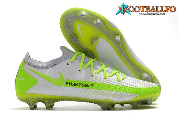 Nike Botas De Fútbol Phantom GT Elite FG Blanco/Verde