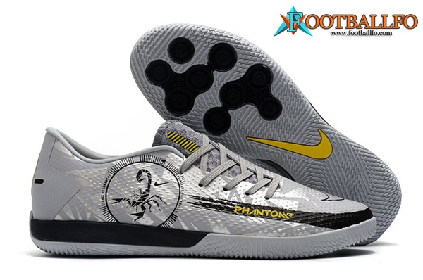Nike Botas De Fútbol React Phantom GT Pro IC Plata