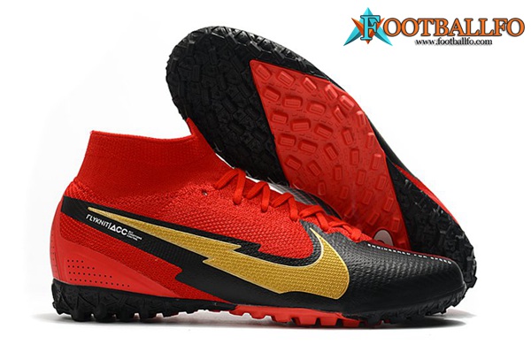 Nike Botas De Fútbol Mercurial Superfly 7 Elite MDS TF Rojo/Negro