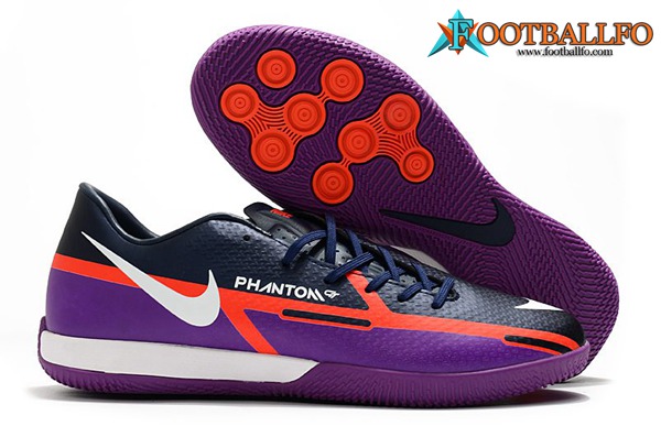 Nike Botas De Fútbol React Phantom GT2 Pro IC Violeta/Azul