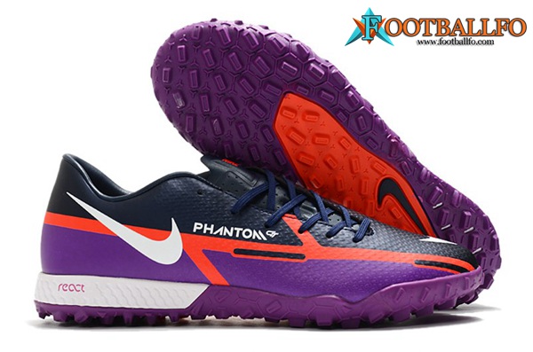 Nike Botas De Fútbol React Phantom GT2 Pro TF Violeta/Azul