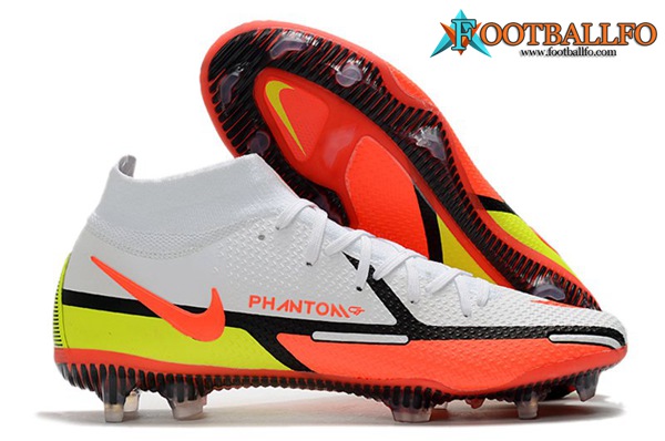 Nike Botas De Fútbol Phantom GT2 Elite DF FG Blanco/Naranja