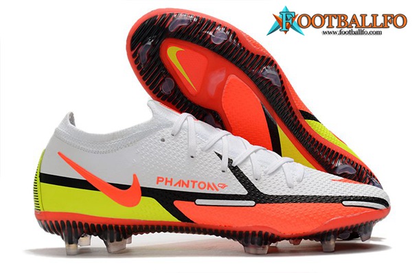 Nike Botas De Fútbol Phantom GT2 Elite FG Blanco/Naranja