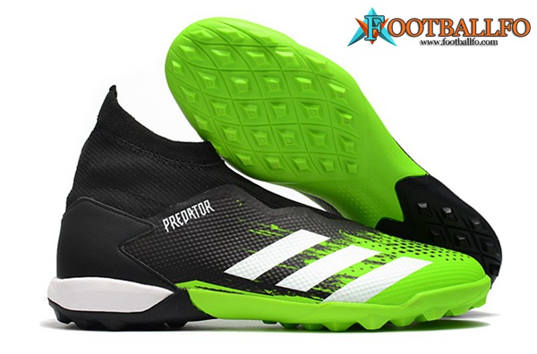 Adidas Botas De Fútbol Predator 20.3 Laceless TF Negro/Verde