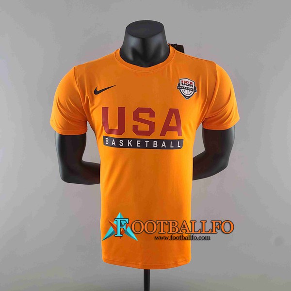 NBA T-Shirt Naranja #K000209