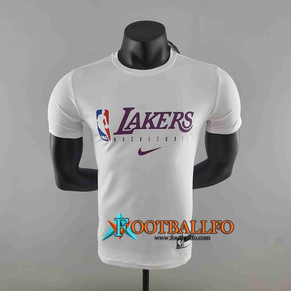 NBA Los Angeles Lakers T-Shirt Blanco #K000221