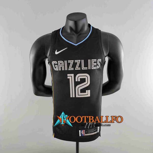 Camisetas Memphis Grizzlies (MORANT #12) Negro Honor Edition