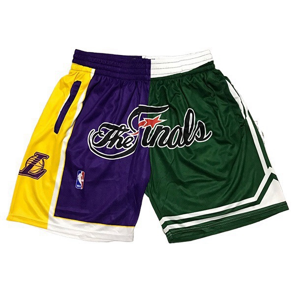 Cortos NBA Los Angeles Lakers Violeta/Verde
