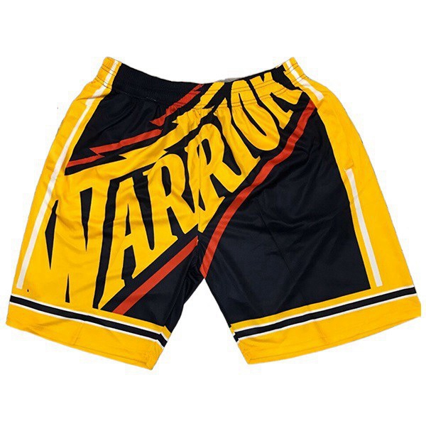 Cortos NBA Golden State Warriors Negro/Amarillo
