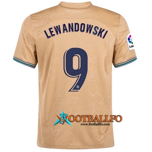 Camisetas De Futbol FC Barcelona (LEWANDOWSKI #9) 2022/2023 Segunda