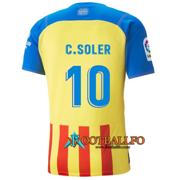 Camisetas De Futbol Valencia (C.SOLER #10) 2022/2023 Tercera