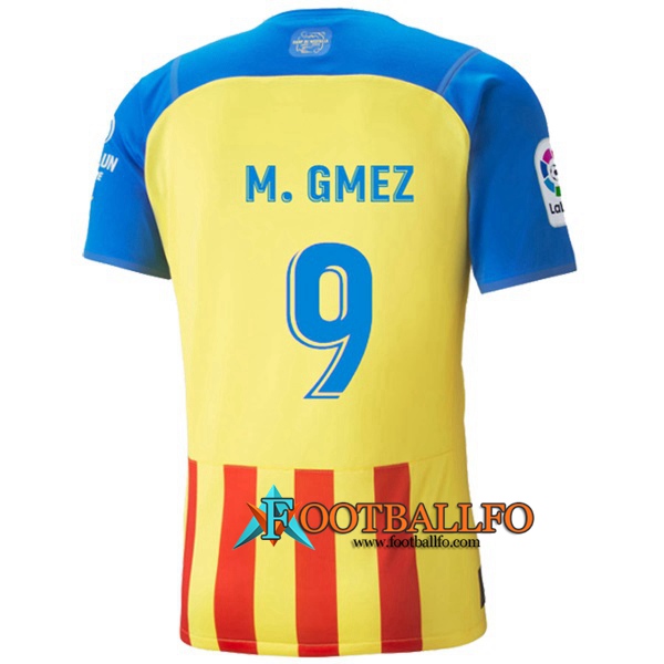 Camisetas De Futbol Valencia (M. GÓMEZ #9) 2022/2023 Tercera