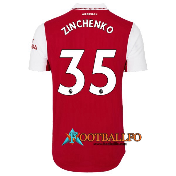 Camisetas De Futbol Arsenal (ZINCHENKO #35) 2022/2023 Primera