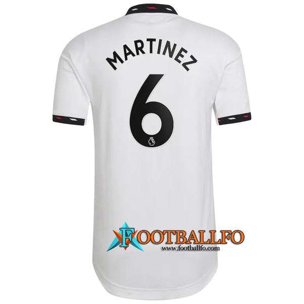 Camisetas De Futbol Manchester United (MARTÍNEZ #6) 2022/2023 Segundad