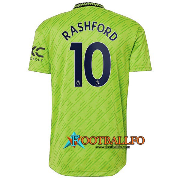 Camisetas De Futbol Manchester United (RASHFORD #10) 2022/2023 Tercera