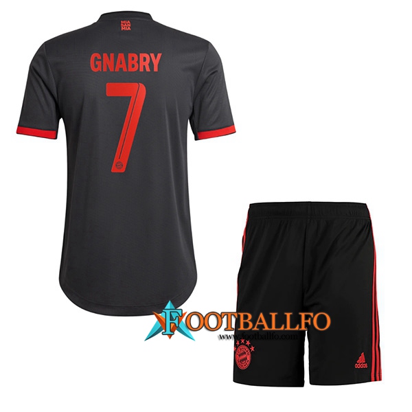 Camisetas De Futbol Bayern Munich (GNABRY #7) Ninos Tercera 2022/2023