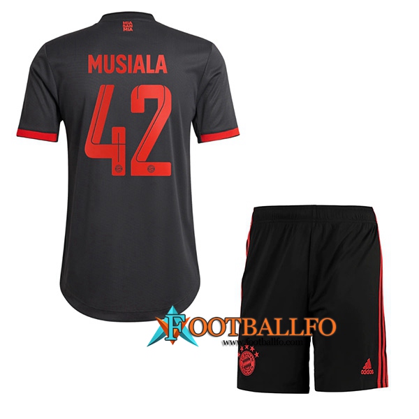 Camisetas De Futbol Bayern Munich (MUSIALA #42) Ninos Tercera 2022/2023