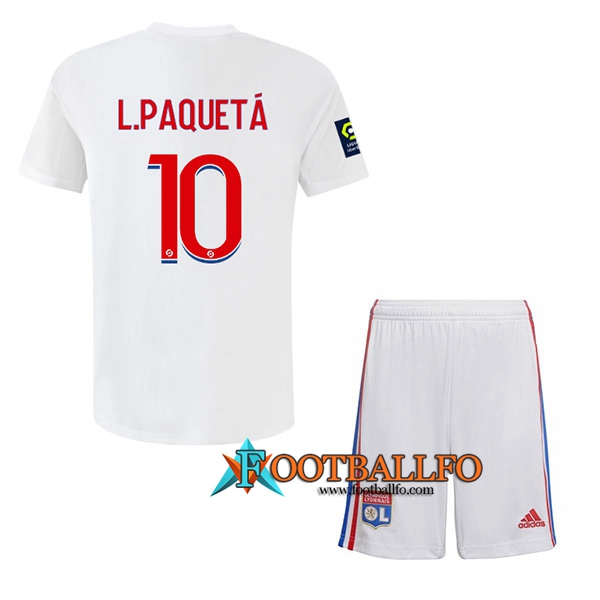 Camisetas De Futbol Lyon (L.PAQUETÁ #10) Ninos Primera 2022/2023