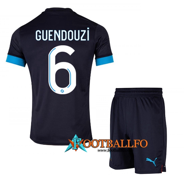 Camisetas De Futbol Marsella (GUENDOUZI #6) Ninos Segunda 2022/2023