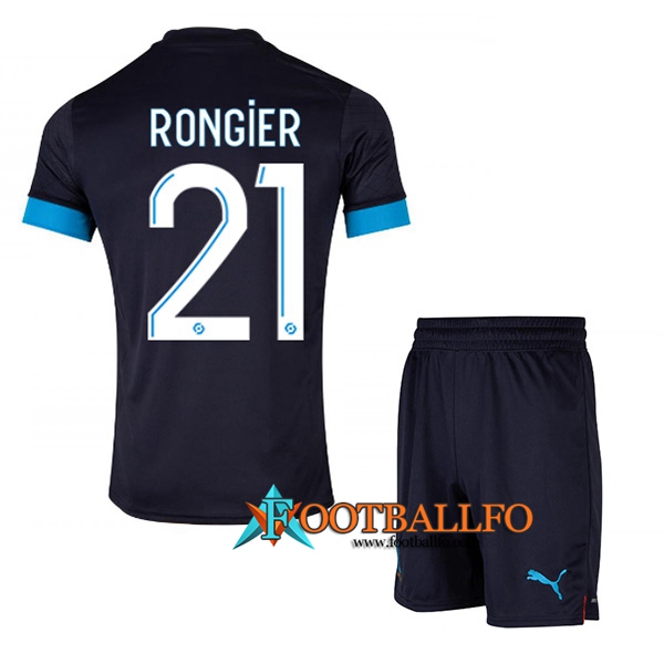 Camisetas De Futbol Marsella (RONGIER #21) Ninos Segunda 2022/2023