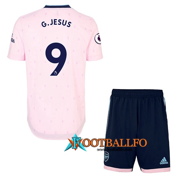 Camisetas De Futbol Arsenal (G.JESUS #9) Ninos Tercera 2022/2023