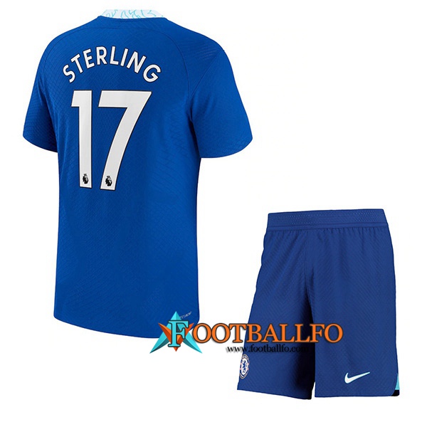 Camisetas De Futbol FC Chelsea (STERLING #17) Ninos Primera 2022/2023