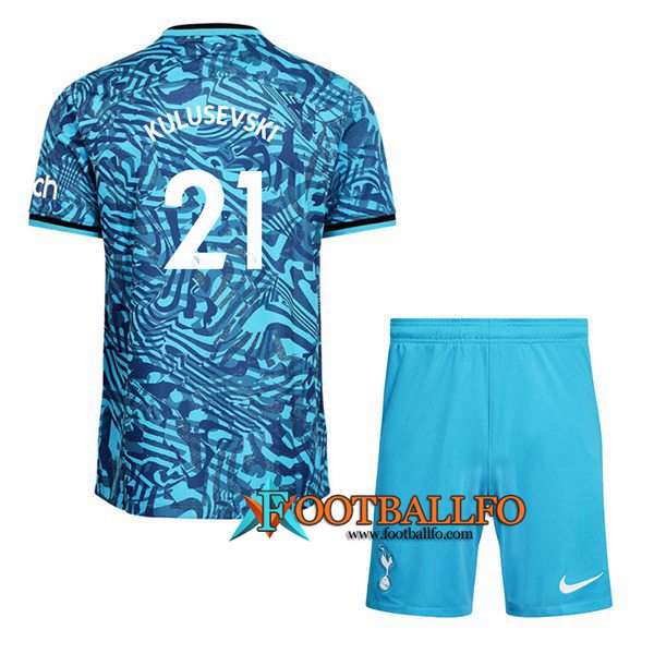 Camisetas De Futbol Tottenham Hotspur (KULUSEVSKI #21) Ninos Tercera 2022/2023