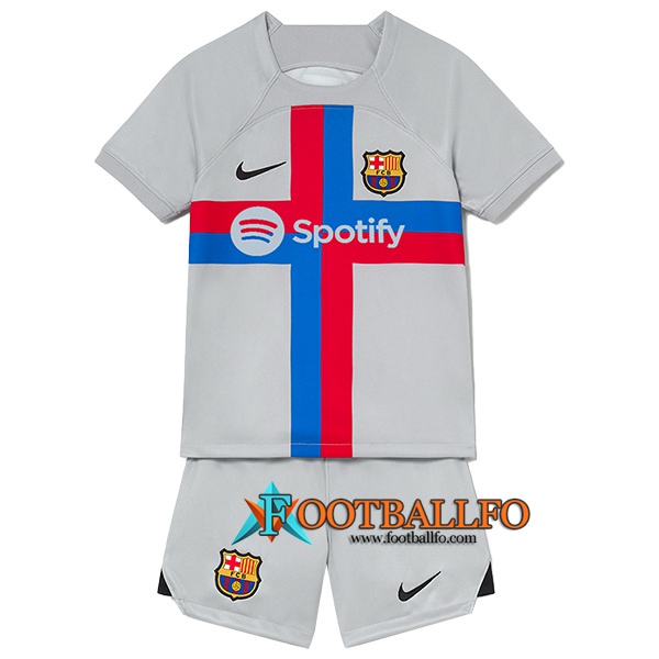 Nueva Camisetas De Futbol FC Barcelona Ninos Tercera 2022/2023