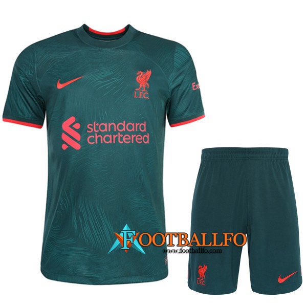 Camisetas De Futbol FC Liverpool Tercera + Cortos 2022/2023