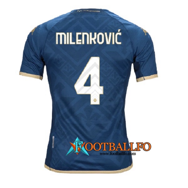 Camisetas De Futbol ACF Fiorentina (MILENKOVIĆ #4) 2022/2023 Tercera