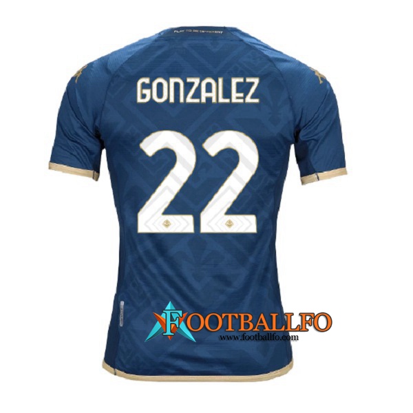 Camisetas De Futbol ACF Fiorentina (GONZALEZ #22) 2022/2023 Tercera