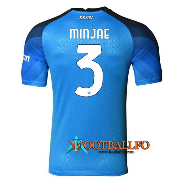 Camisetas De Futbol SSC Napoli (MINJAE #3) 2022/2023 Primera