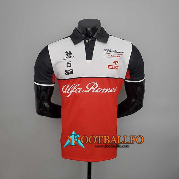 Polo F1 Alfa Romeo Team Blanco/Rojo 2022
