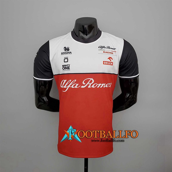 T-Shirt F1 Alfa Romeo Team Blanco/Rojo 2022