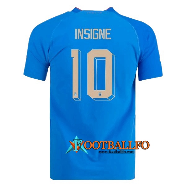 Camiseta Equipo Nacional Italia (INSIGNE #10) 2022/2023 Primera