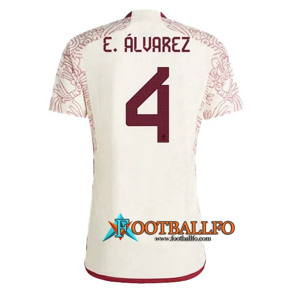 Camiseta Equipo Nacional México (E. ÁLVAREZ #4) 2022/2023 Segunda