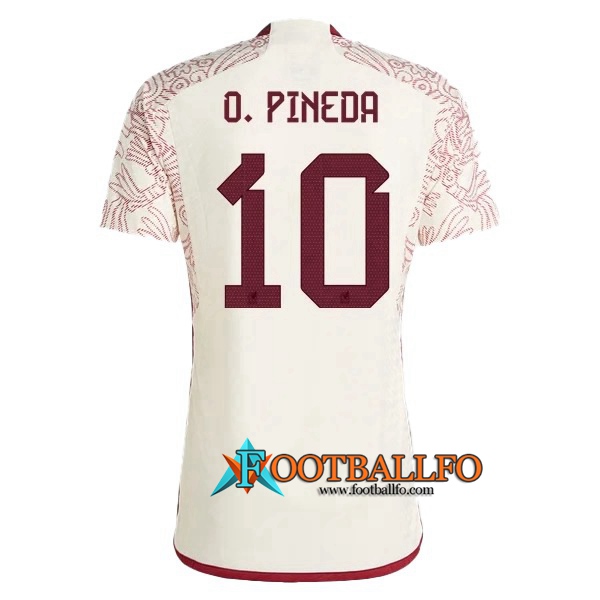 Camiseta Equipo Nacional México (O. PINEDA #10) 2022/2023 Segunda