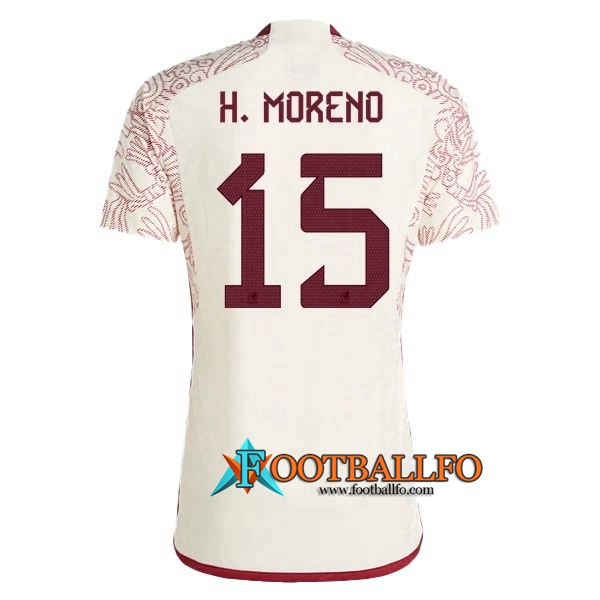 Camiseta Equipo Nacional México (H. MORENO #15) 2022/2023 Segunda